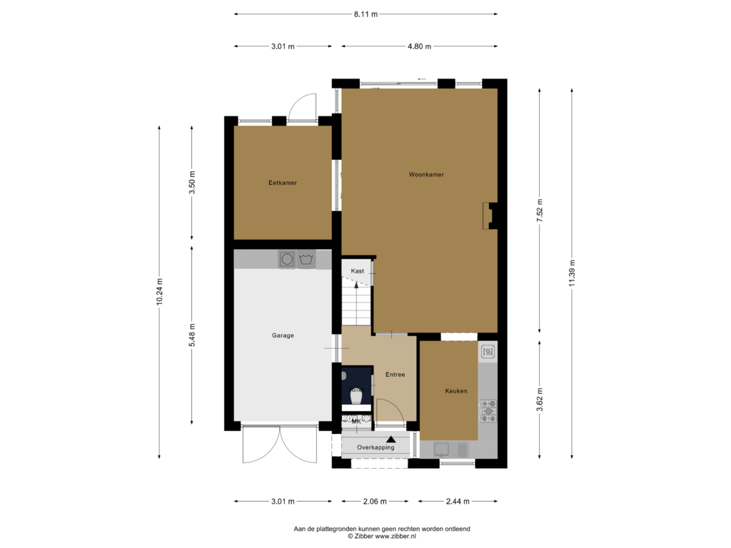 View floorplan of Begane grond of Langvennen-Noord 125