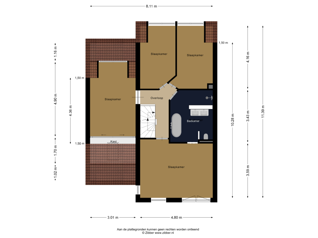 View floorplan of Eerste verdieping of Langvennen-Noord 125