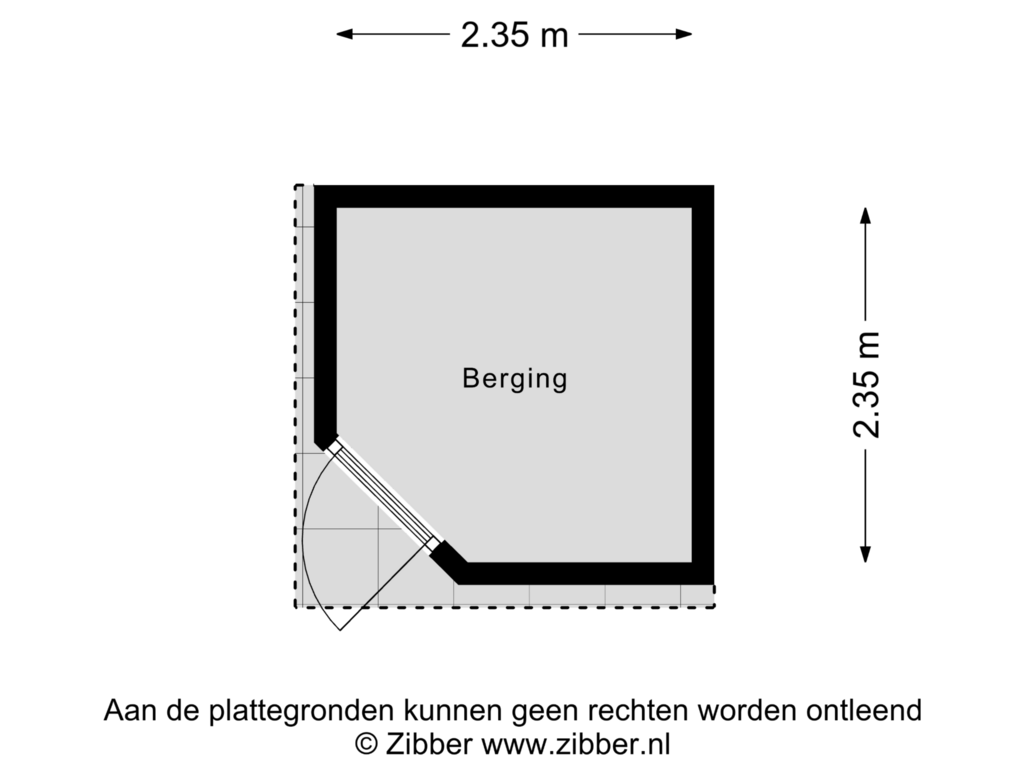 View floorplan of Berging of Langvennen-Noord 125