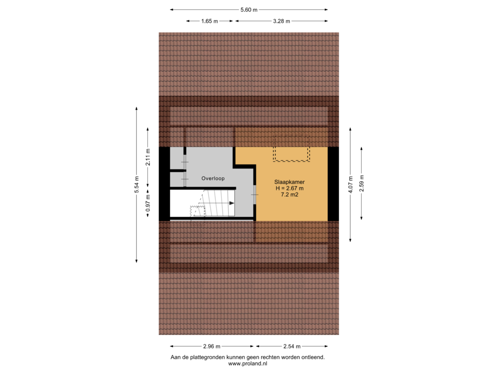 Bekijk plattegrond van 2e Verdieping van Oer de Barten 16