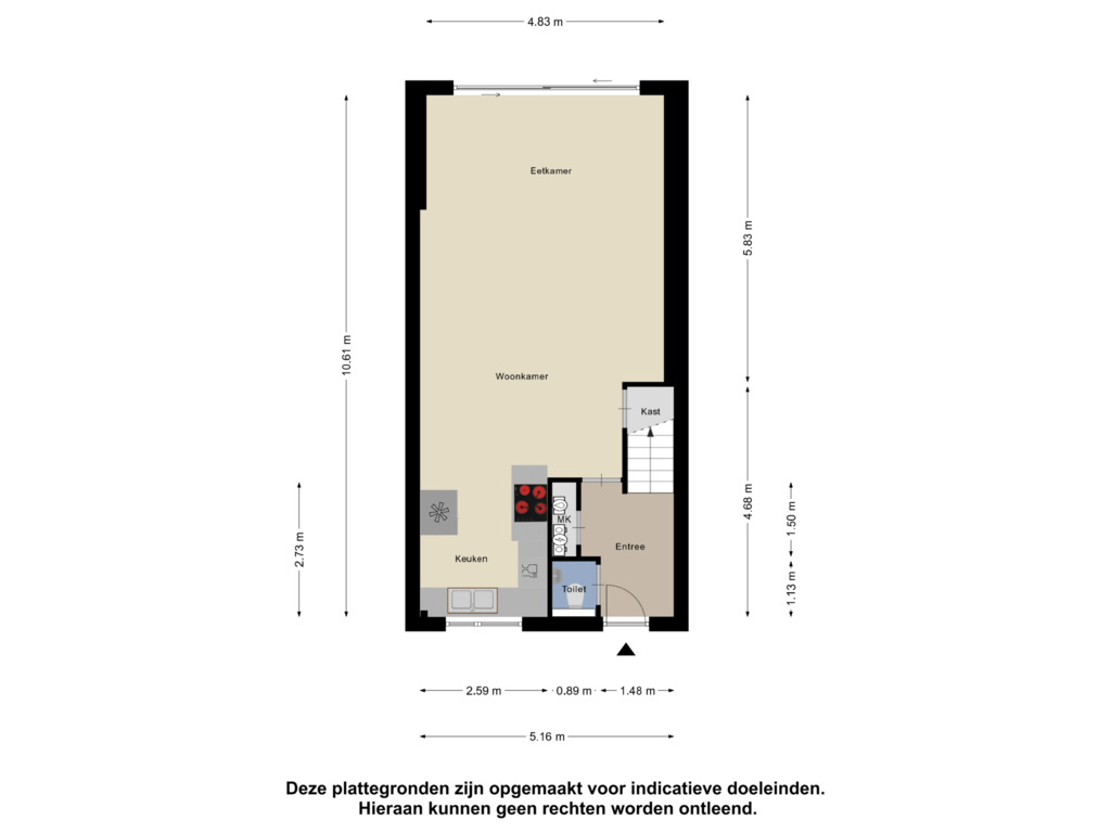 Bekijk plattegrond van Begane Grond van Dwerggrashof 7