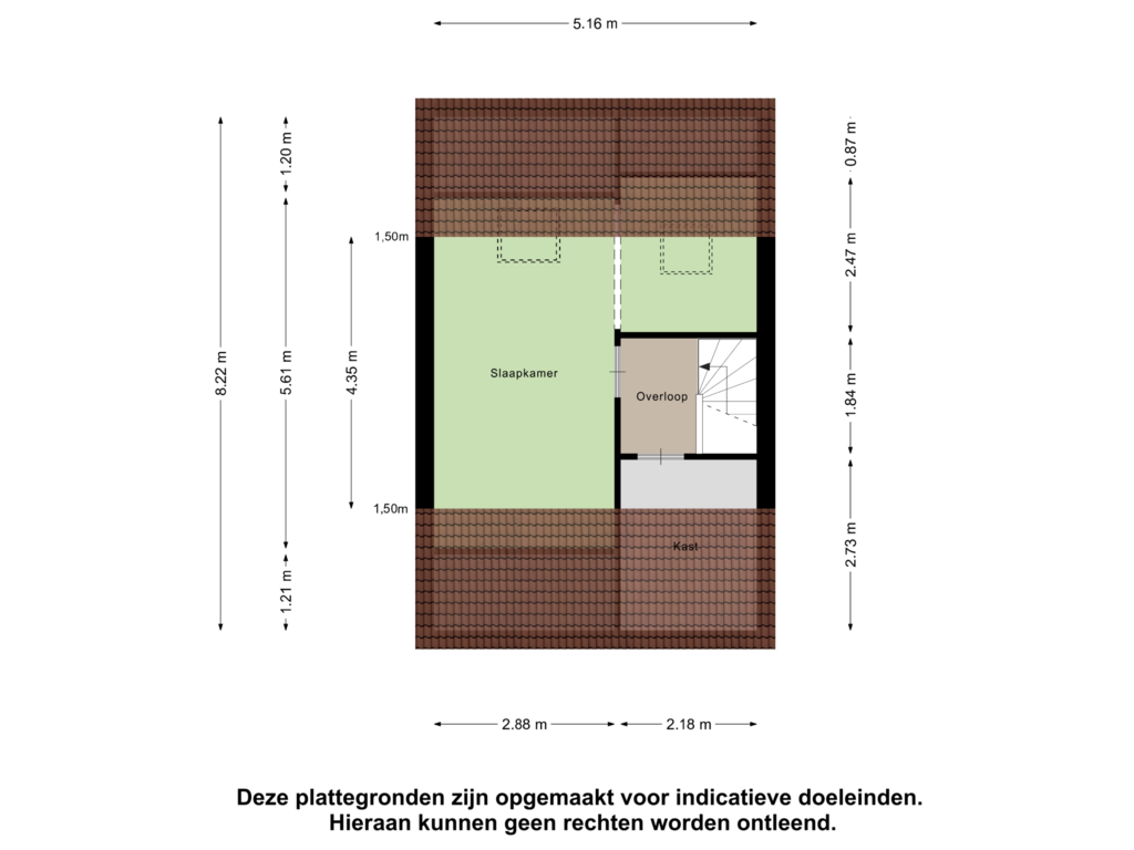 Bekijk plattegrond van Tweede Verdieping van Dwerggrashof 7