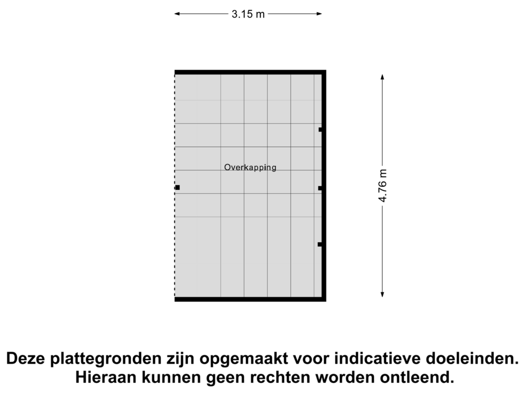 Bekijk plattegrond van Overkapping van Dwerggrashof 7