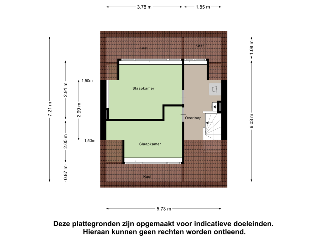 View floorplan of Tweede Verdieping of Akkerdistel 5