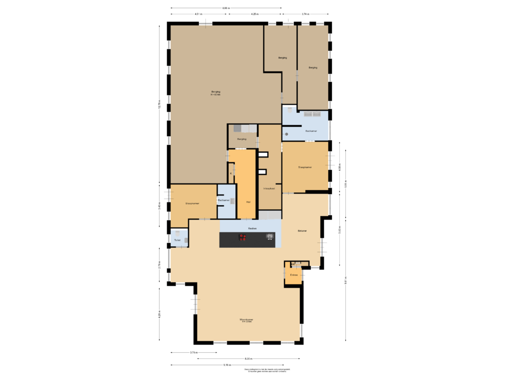 Bekijk plattegrond van Begane grond van Veenhofsweg 65