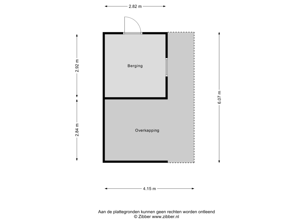 View floorplan of Berging 2 of Köstersweide 37