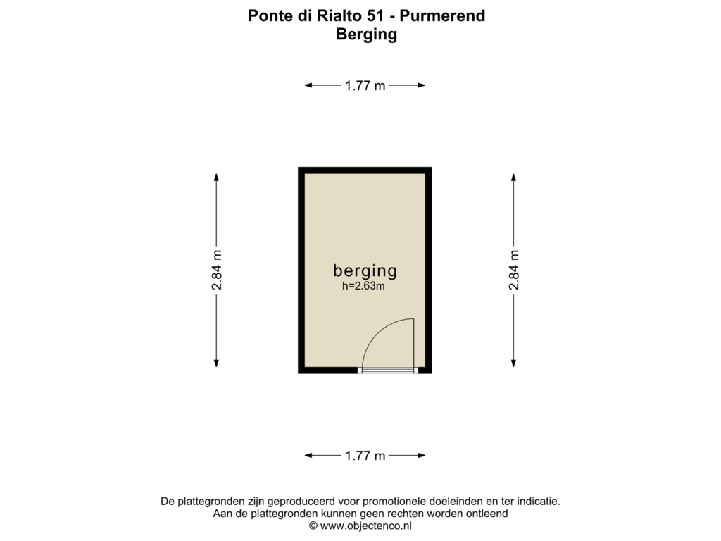 Bekijk plattegrond van BERGING van Ponte di Rialto 51