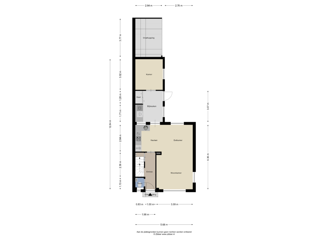 Bekijk plattegrond van Begane Grond van Meidoornlaan 13