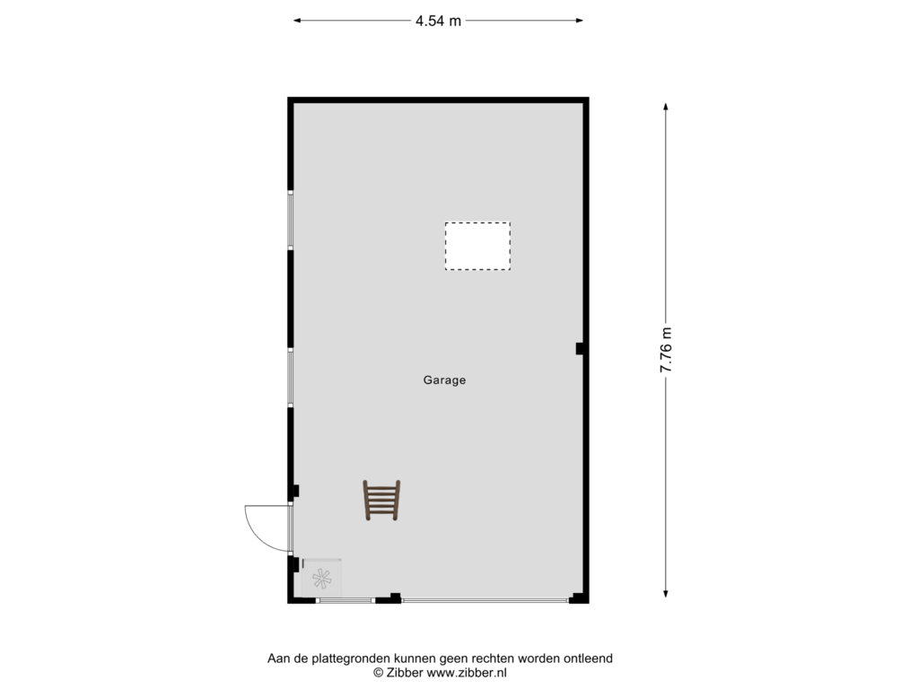 Bekijk plattegrond van Garage van Meidoornlaan 13