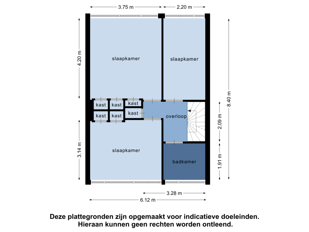 Bekijk plattegrond van 1e verdieping van Boerhaavelaan 42