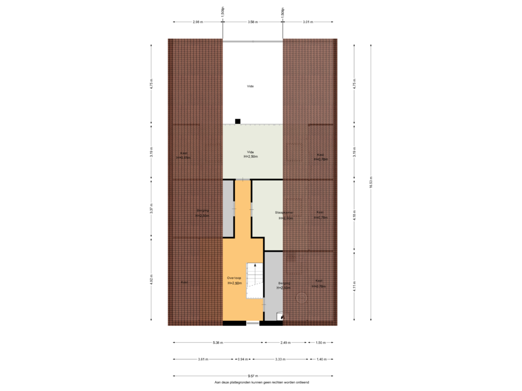 Bekijk plattegrond van Tweede verdieping van Geerstraat 5-A