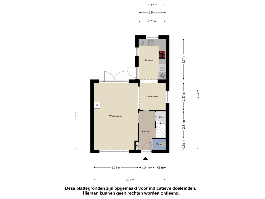 View floorplan of Begane Grond of Prins Bernhardstraat 47