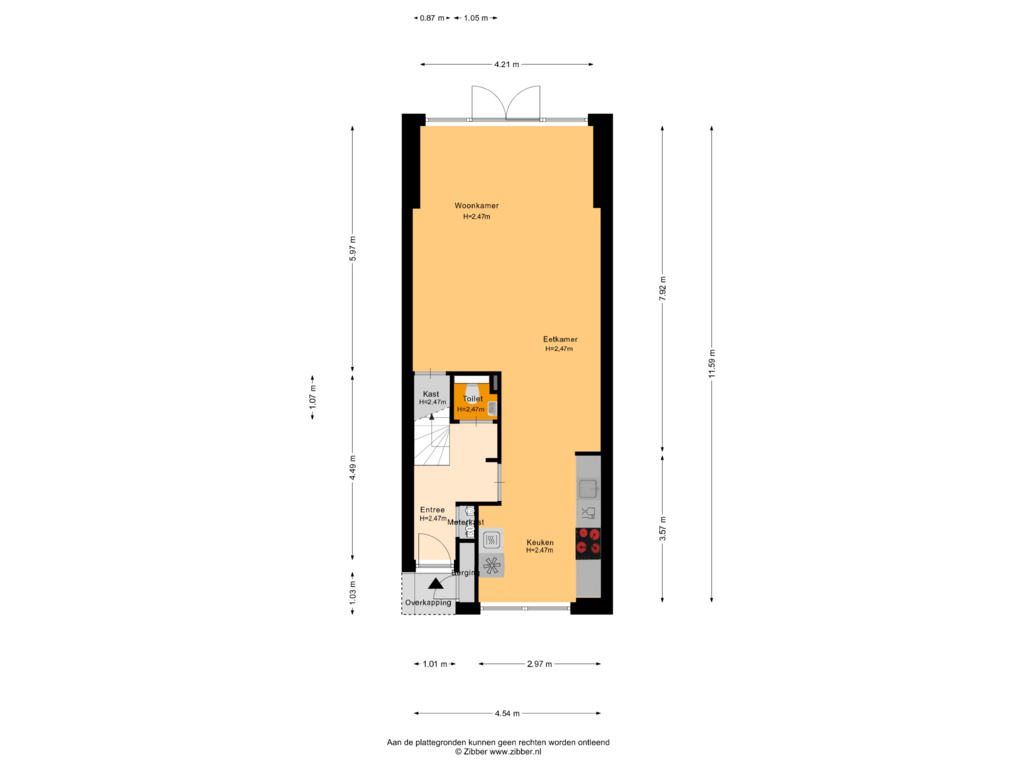 Bekijk plattegrond van Begane Grond van Claverenbladstraat 37