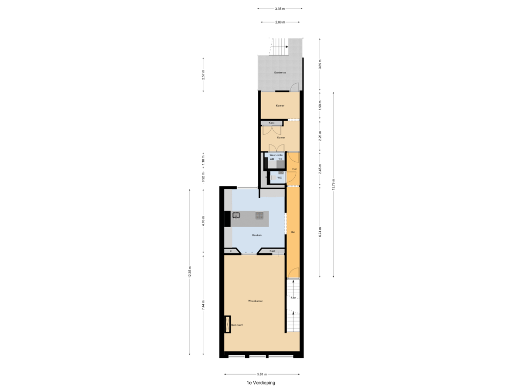 Bekijk plattegrond van 1e Verdieping van Badhuisstraat 55