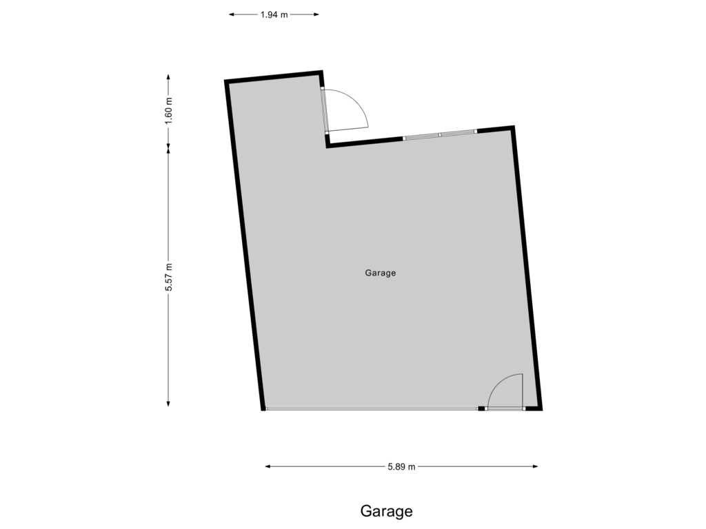 Bekijk plattegrond van Garage van Badhuisstraat 55