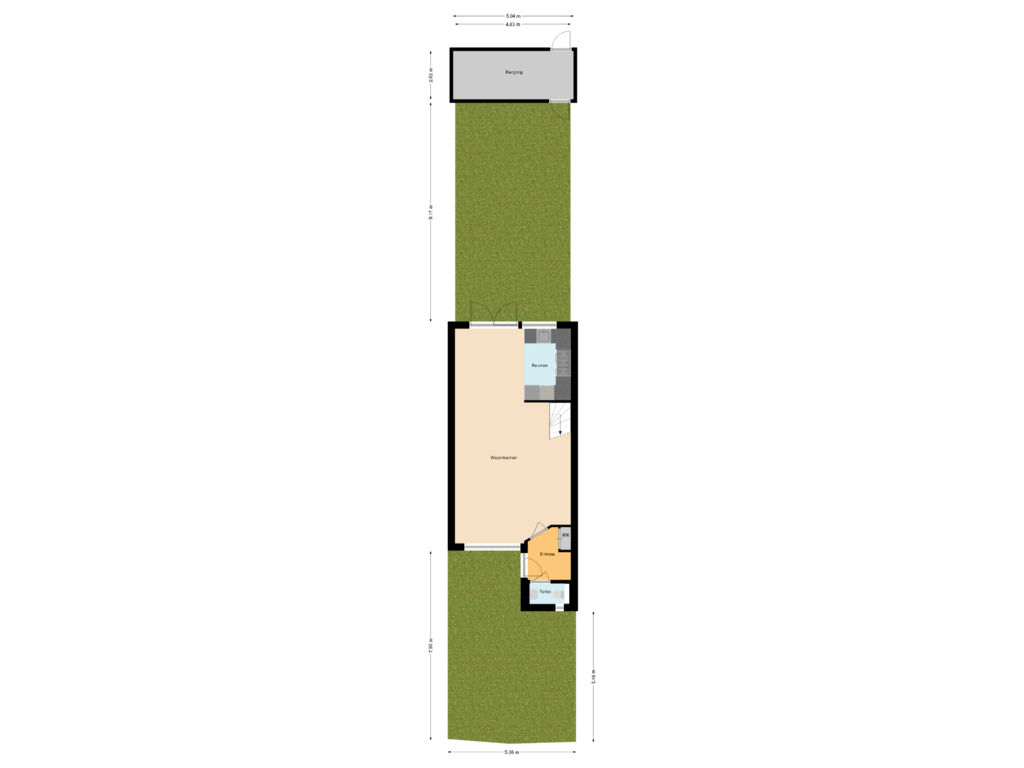 Bekijk plattegrond van Situatie van Willem Alexanderhof 21