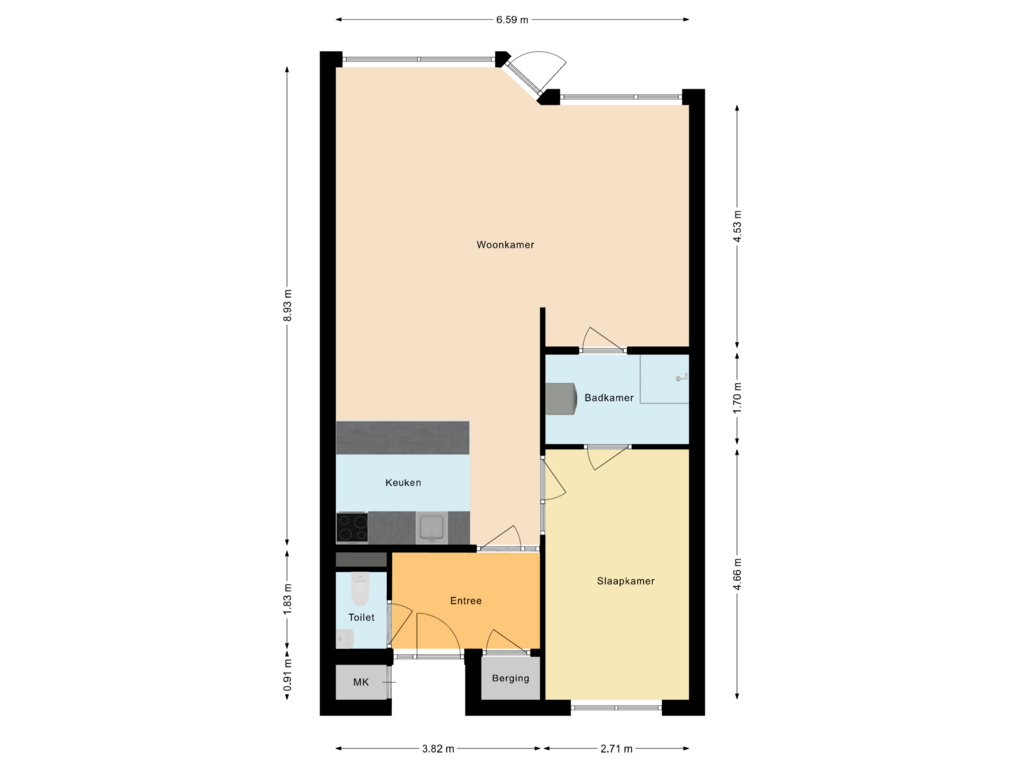 Bekijk plattegrond van Appartement van Boulevard Ir de Vassy 201