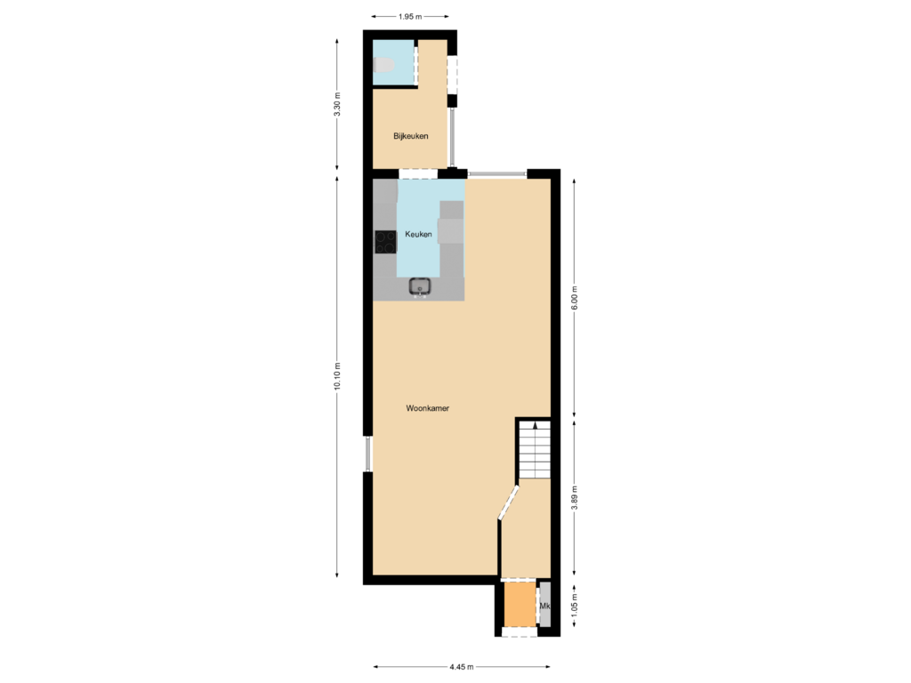 Bekijk plattegrond van First floor van Langeland 17