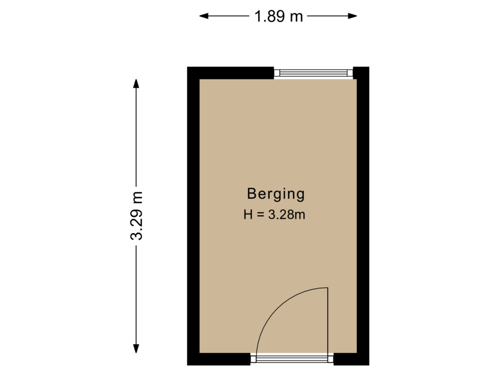 Bekijk plattegrond van Berging van Bastion 411