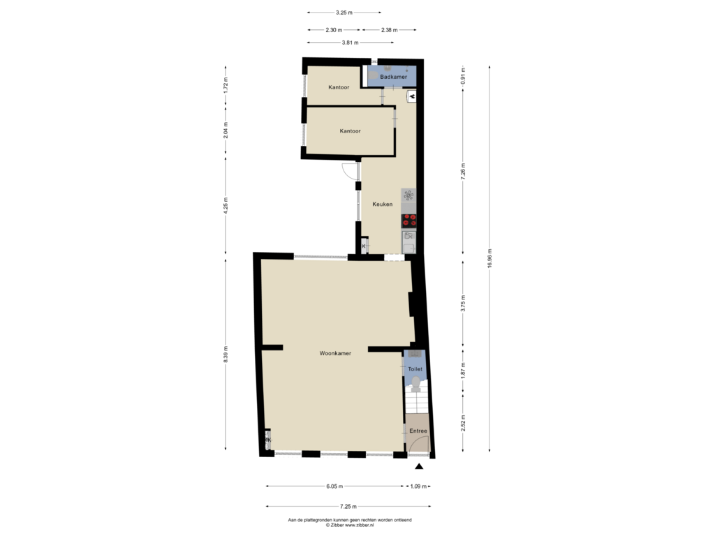 Bekijk plattegrond van Begane Grond van Berkstraat 20