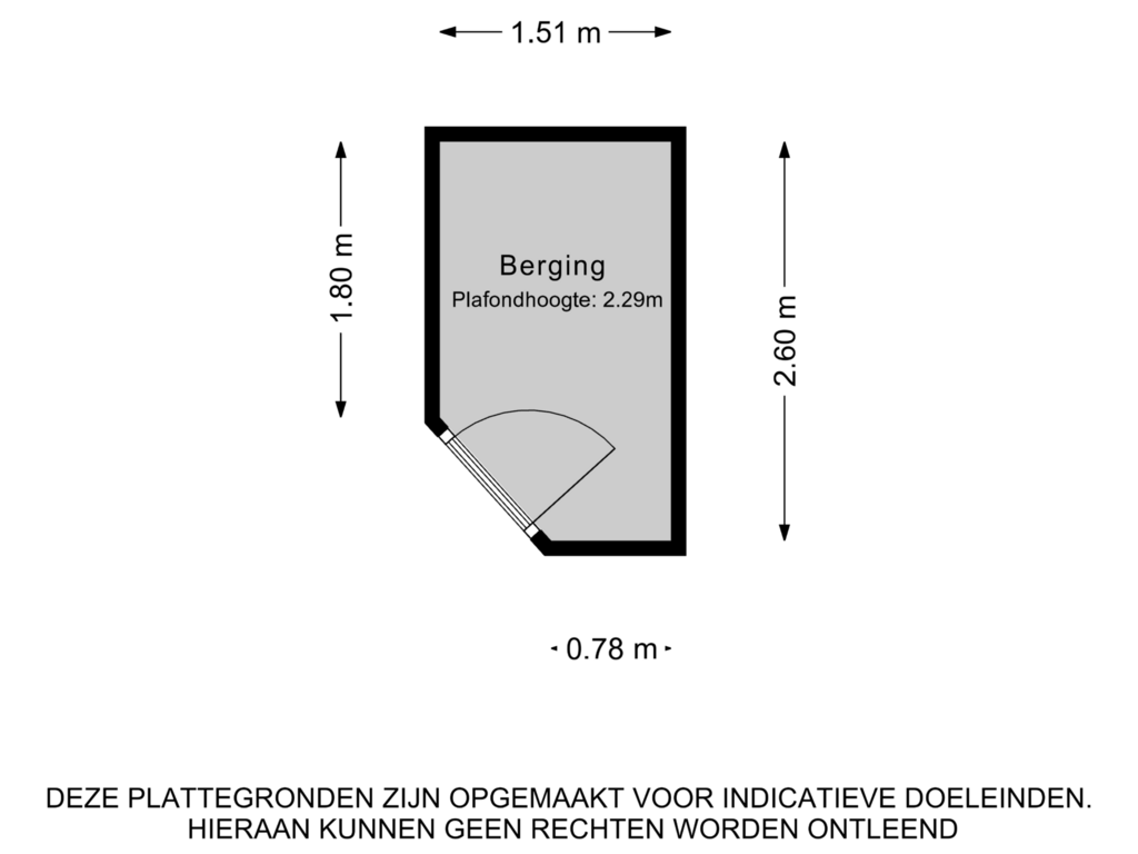 Bekijk plattegrond van Berging van Aplein 14