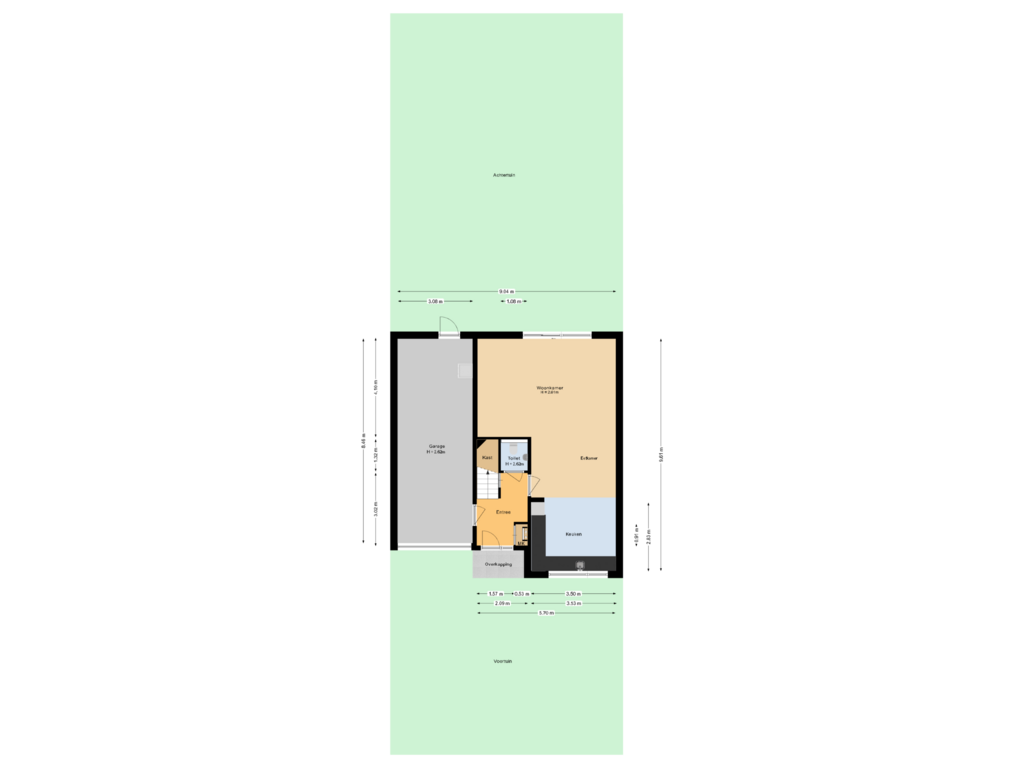 Bekijk plattegrond van Situatie van Ytsjesân 3