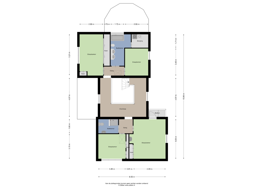 Bekijk plattegrond van Eerste verdieping van Kloosterweg 23