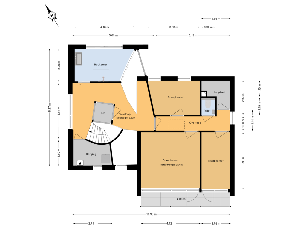 Bekijk plattegrond van 1e verdieping van Joppelaan 5