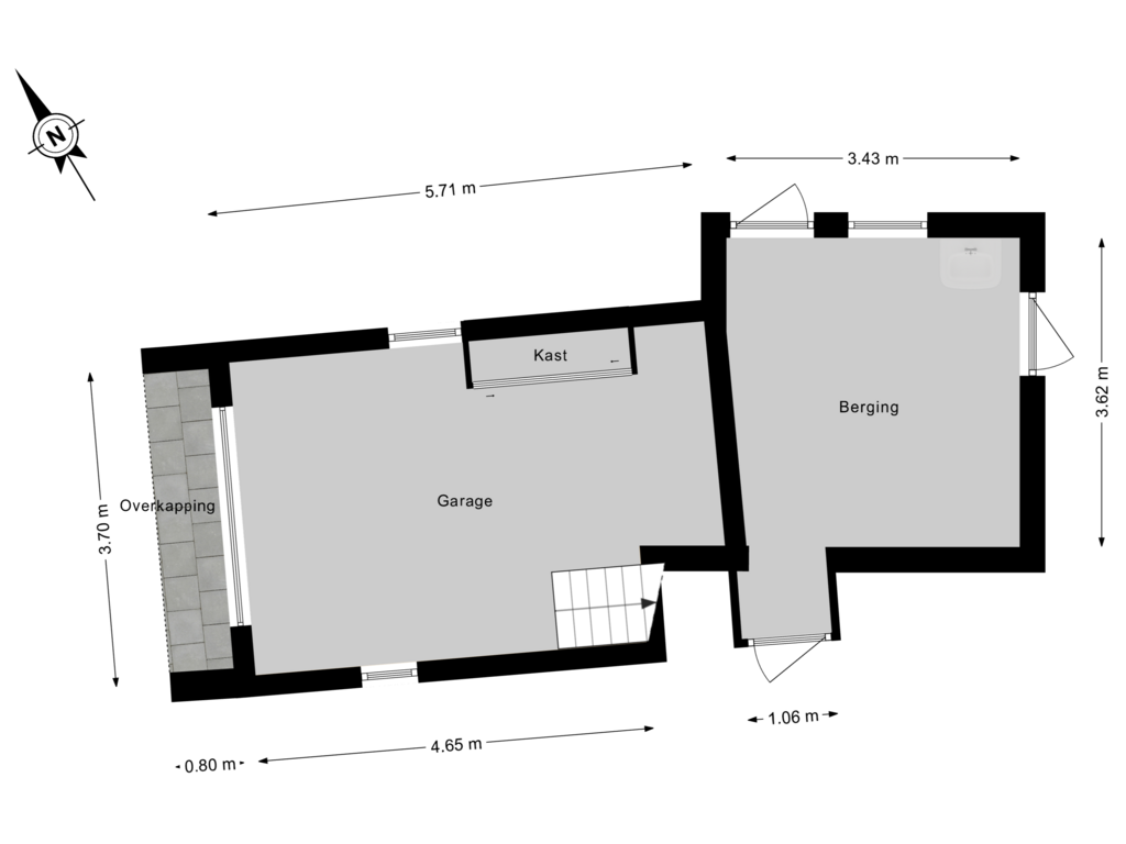 Bekijk plattegrond van Garage van Joppelaan 5