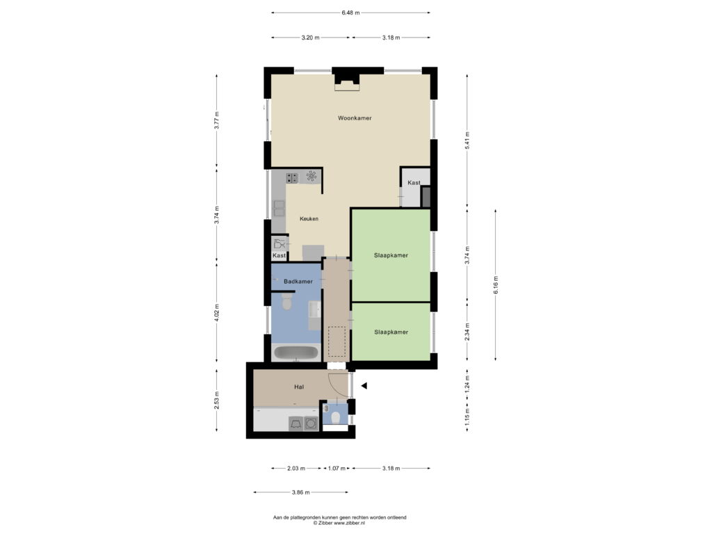 Bekijk plattegrond van Begane grond van Hoge Dijk 110