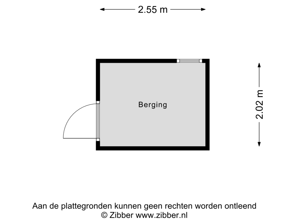 Bekijk plattegrond van Berging van Smidstraat 11