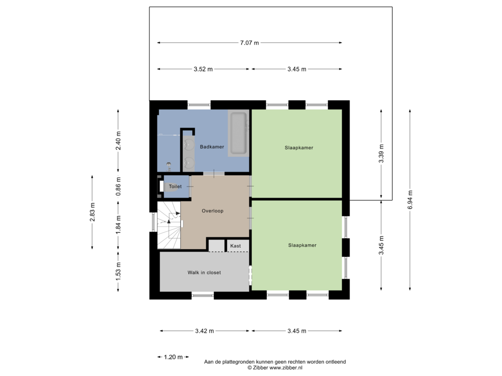 Bekijk plattegrond van Eerste verdieping van Van Coothstraat 12