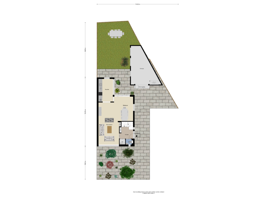 Bekijk plattegrond van Begane Grond tuin van Ruiterpad 2