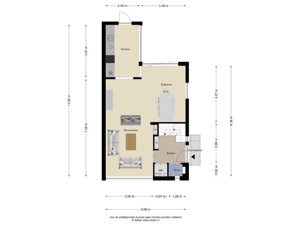 Bekijk plattegrond van Begane Grond van Ruiterpad 2