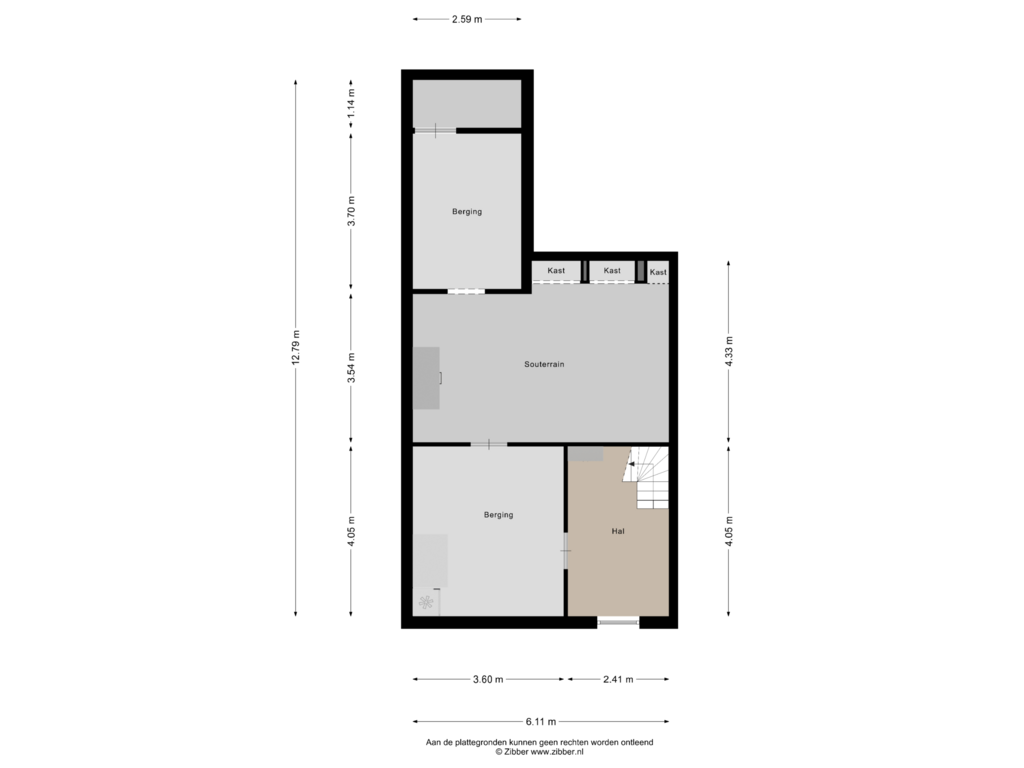 Bekijk plattegrond van Souterrain van Ruiterpad 2