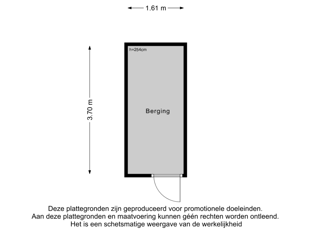 Bekijk plattegrond van Berging van Annie Foorestraat 32