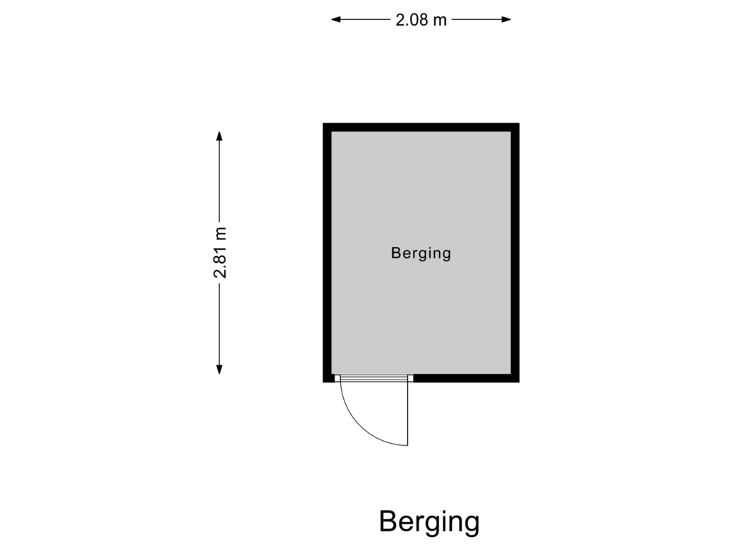 Bekijk plattegrond van Berging van Luyckershofke 75