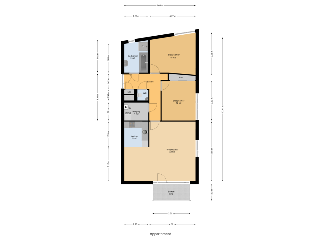 Bekijk plattegrond van Appartement van Wiericke 77