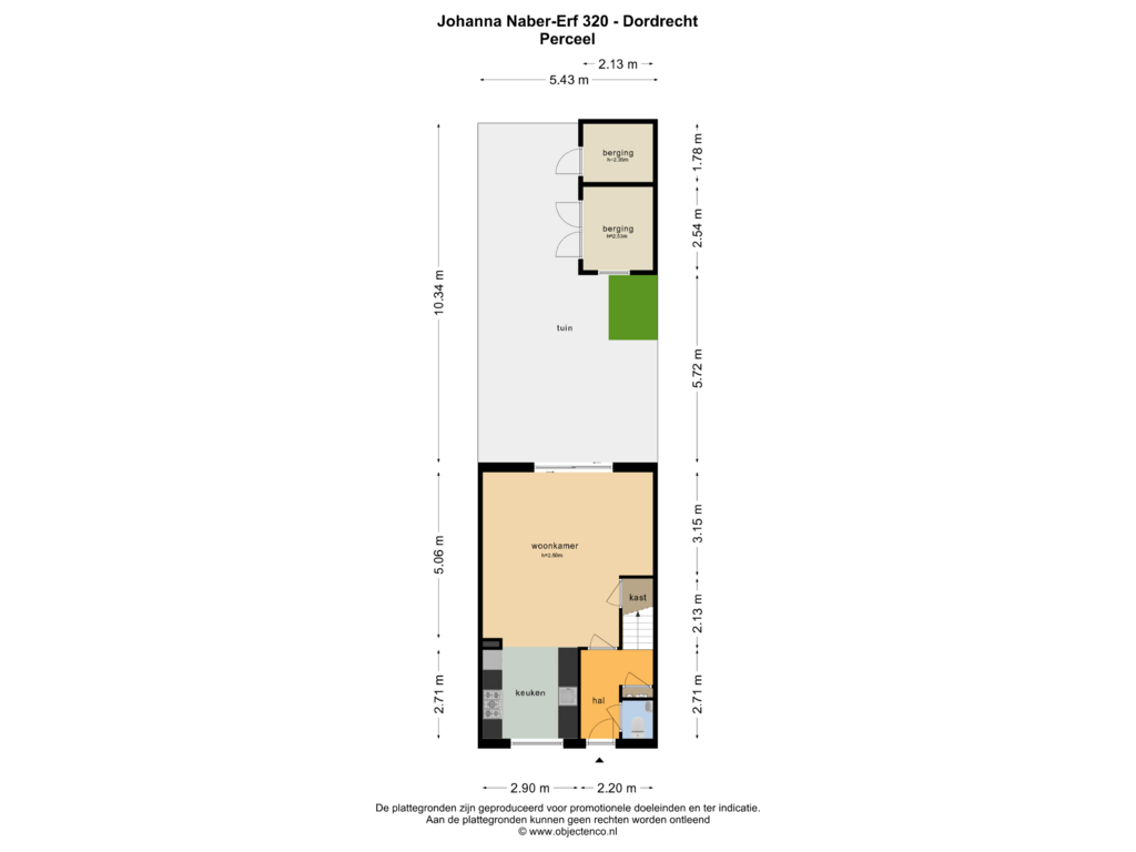 Bekijk plattegrond van PERCEEL van Johanna Naber-erf 320