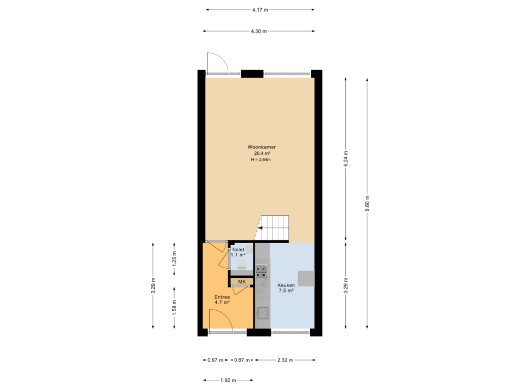 Bekijk plattegrond van Begane grond van Maagdepalm 104