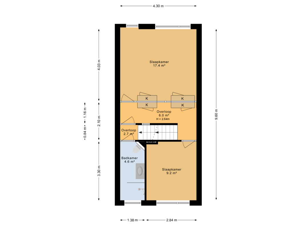 Bekijk plattegrond van 1e verdieping		 van Maagdepalm 104