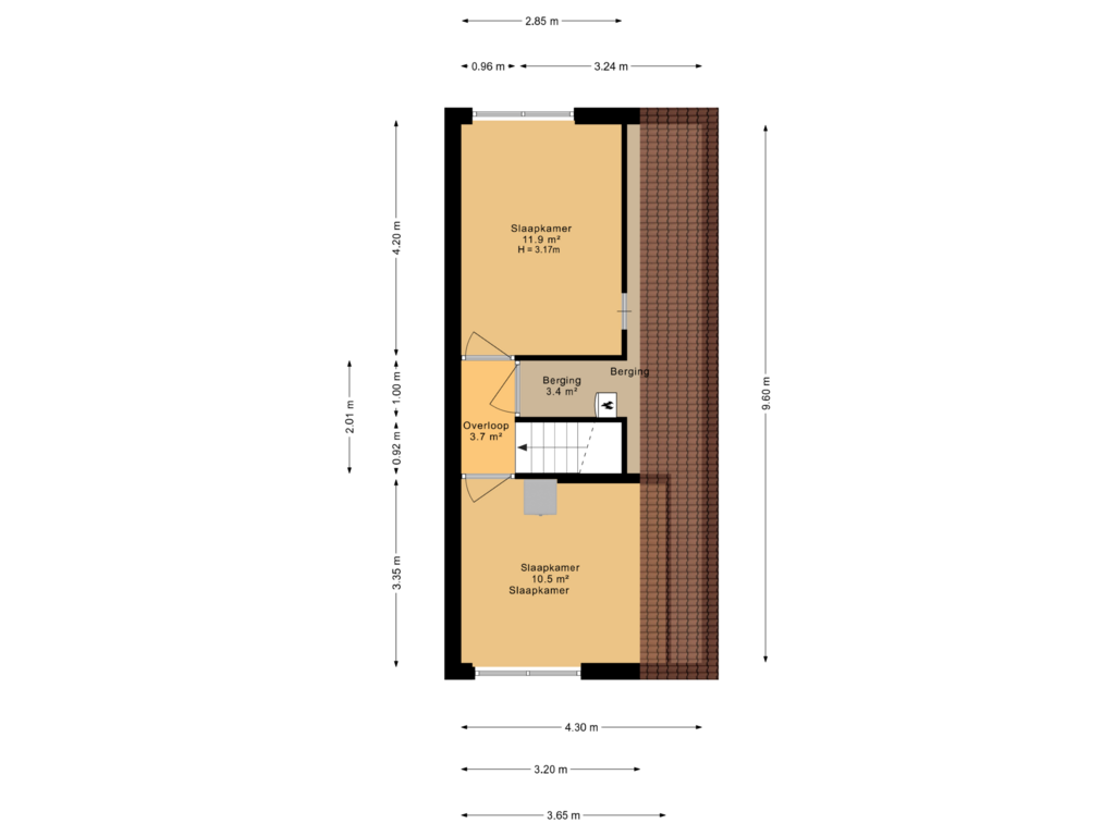 Bekijk plattegrond van 2e verdieping	 van Maagdepalm 104