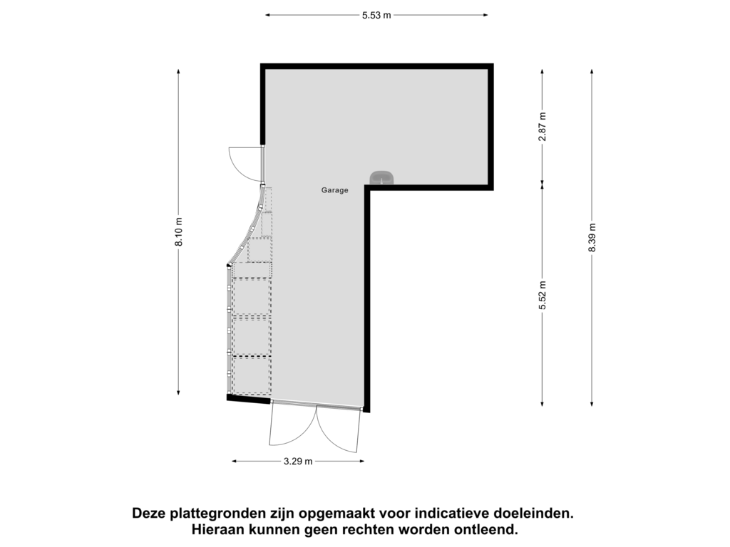 Bekijk plattegrond van Garage van Christiaan Huygensstraat 1