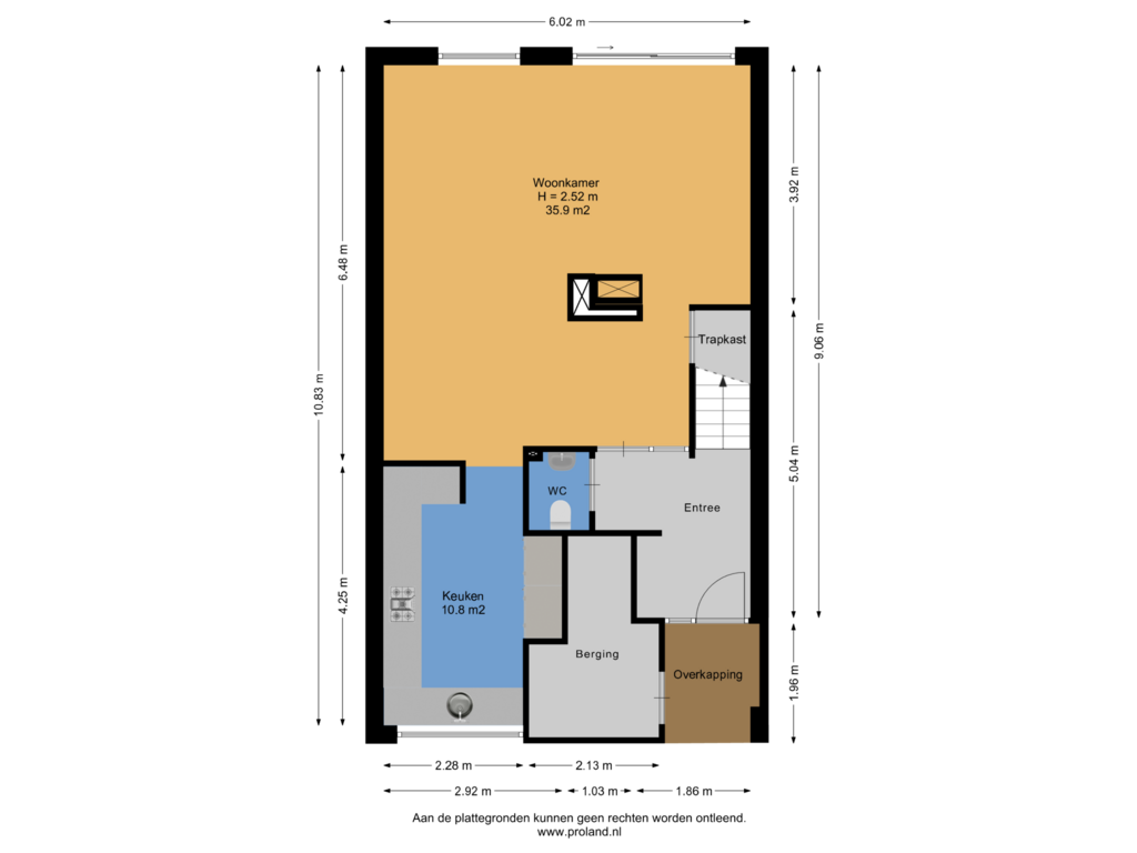 View floorplan of Begane Grond of Heivlinder 75