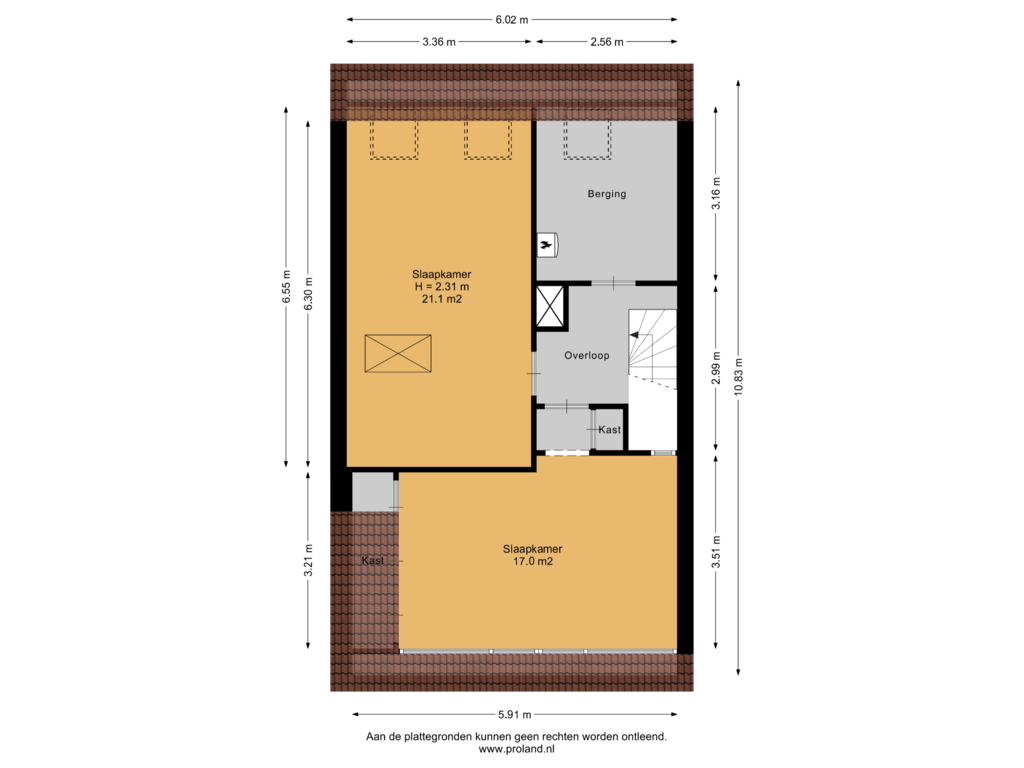 View floorplan of 2e Verdieping of Heivlinder 75