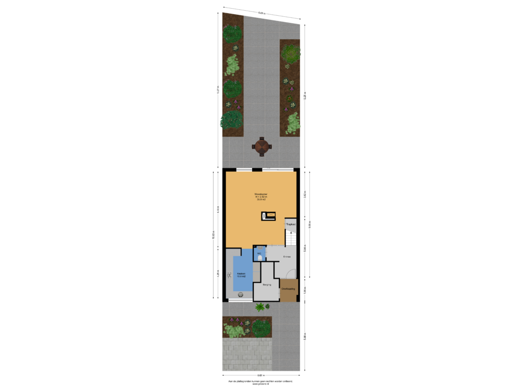 View floorplan of Begane Grond Met Tuin of Heivlinder 75