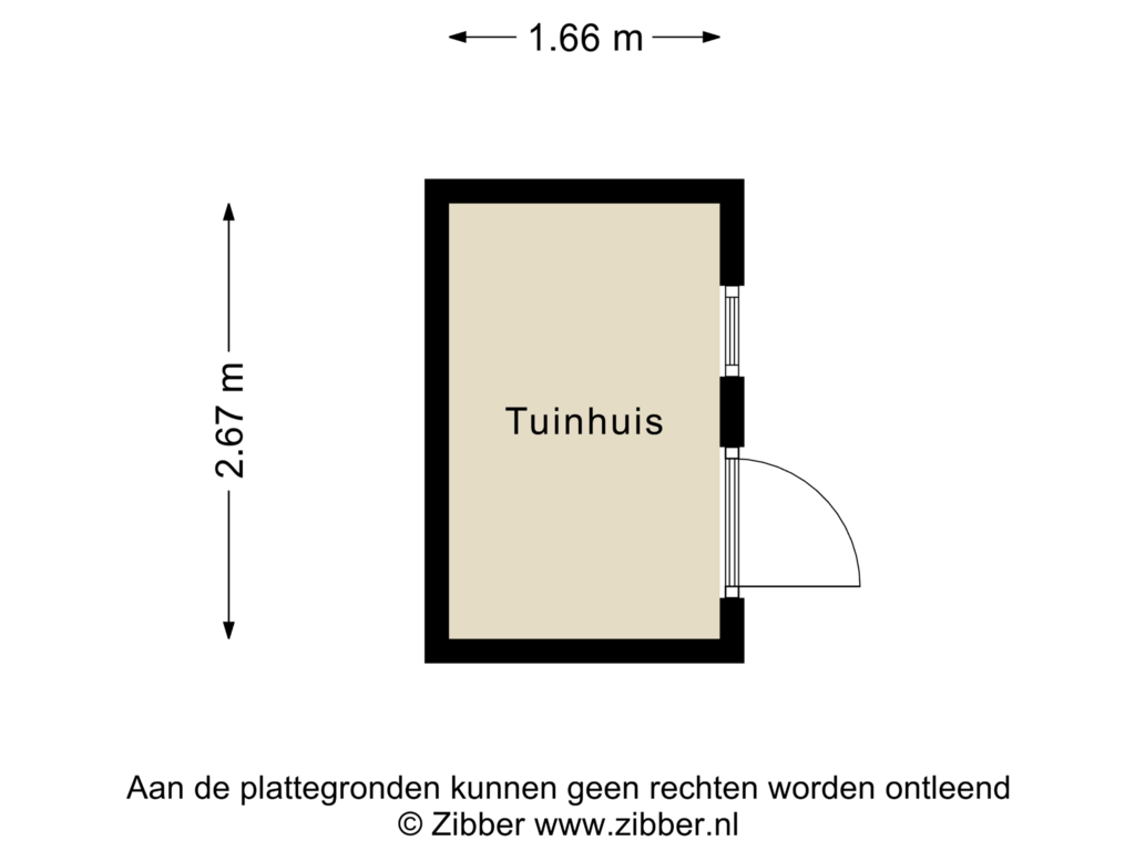 Bekijk plattegrond van Tuinhuis van Breemarsweg 34