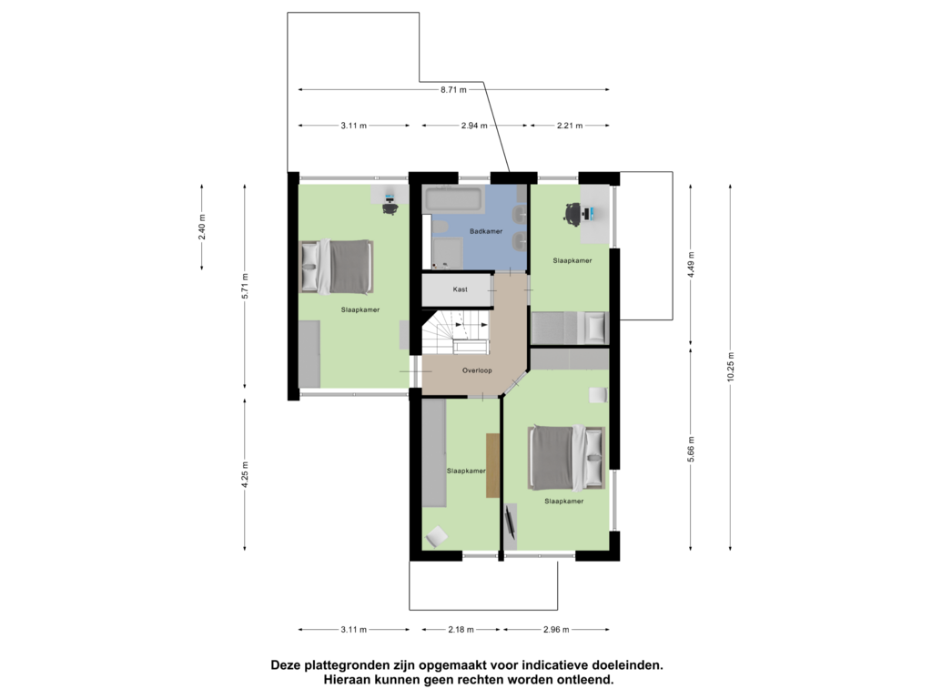 Bekijk plattegrond van Eerste Verdieping van Duizendblad 9