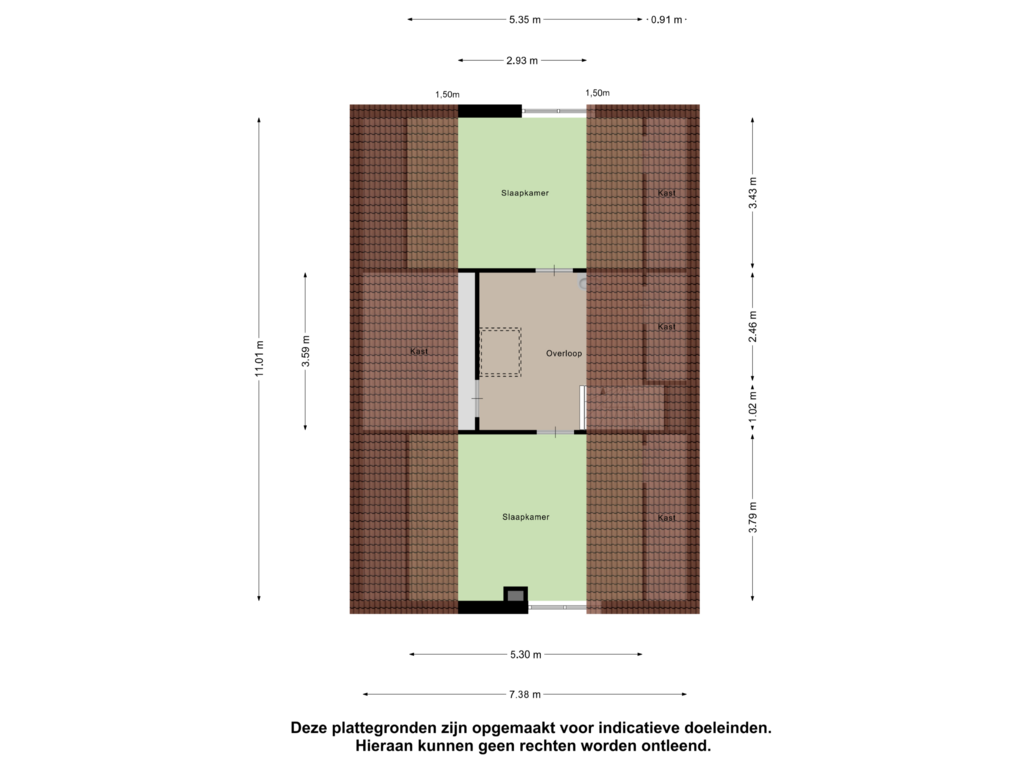 Bekijk plattegrond van Eerste Verdieping van Abbekesdoel 74