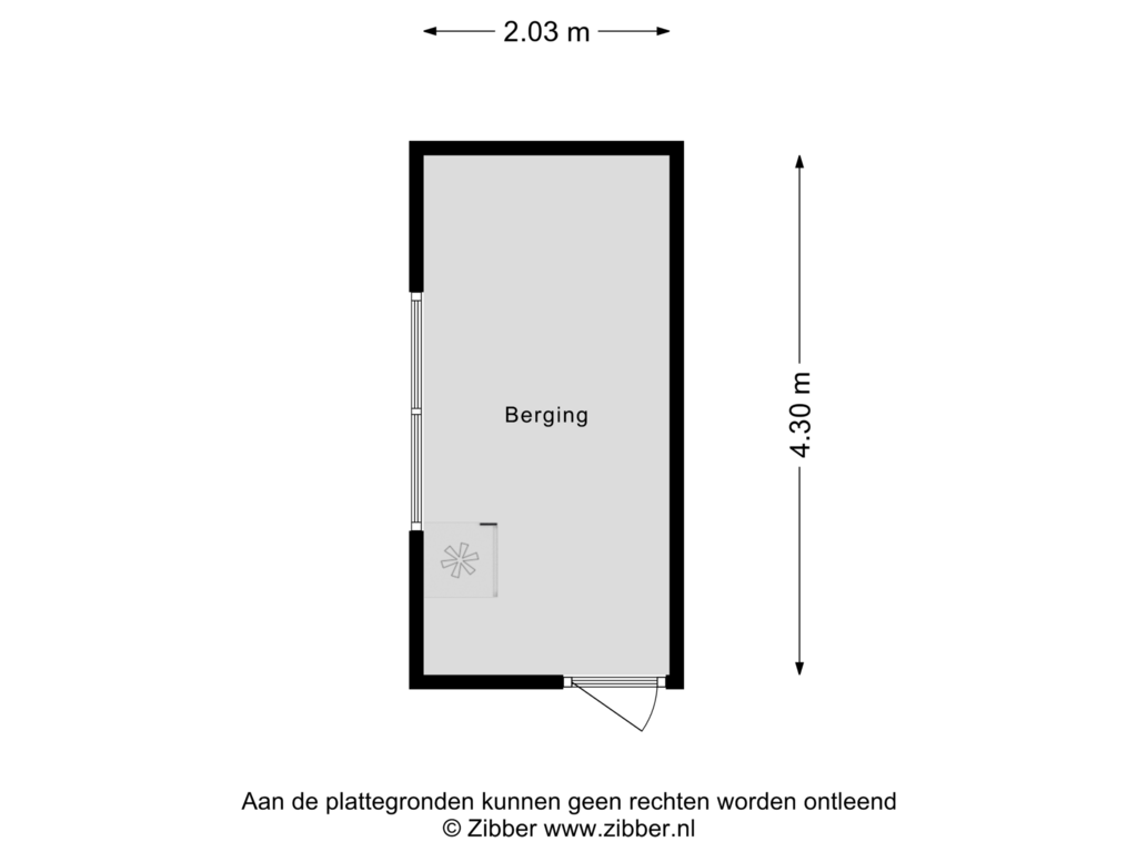 Bekijk plattegrond van Berging van Lichtenberglaan 32